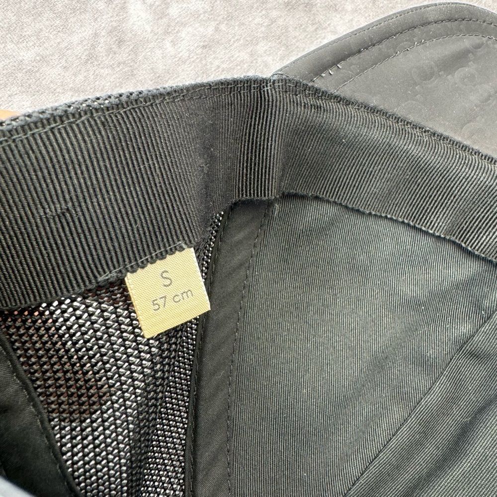 Gucci Black Gg Mesh Baseball Cap Hat Small - Picture 13 of 16